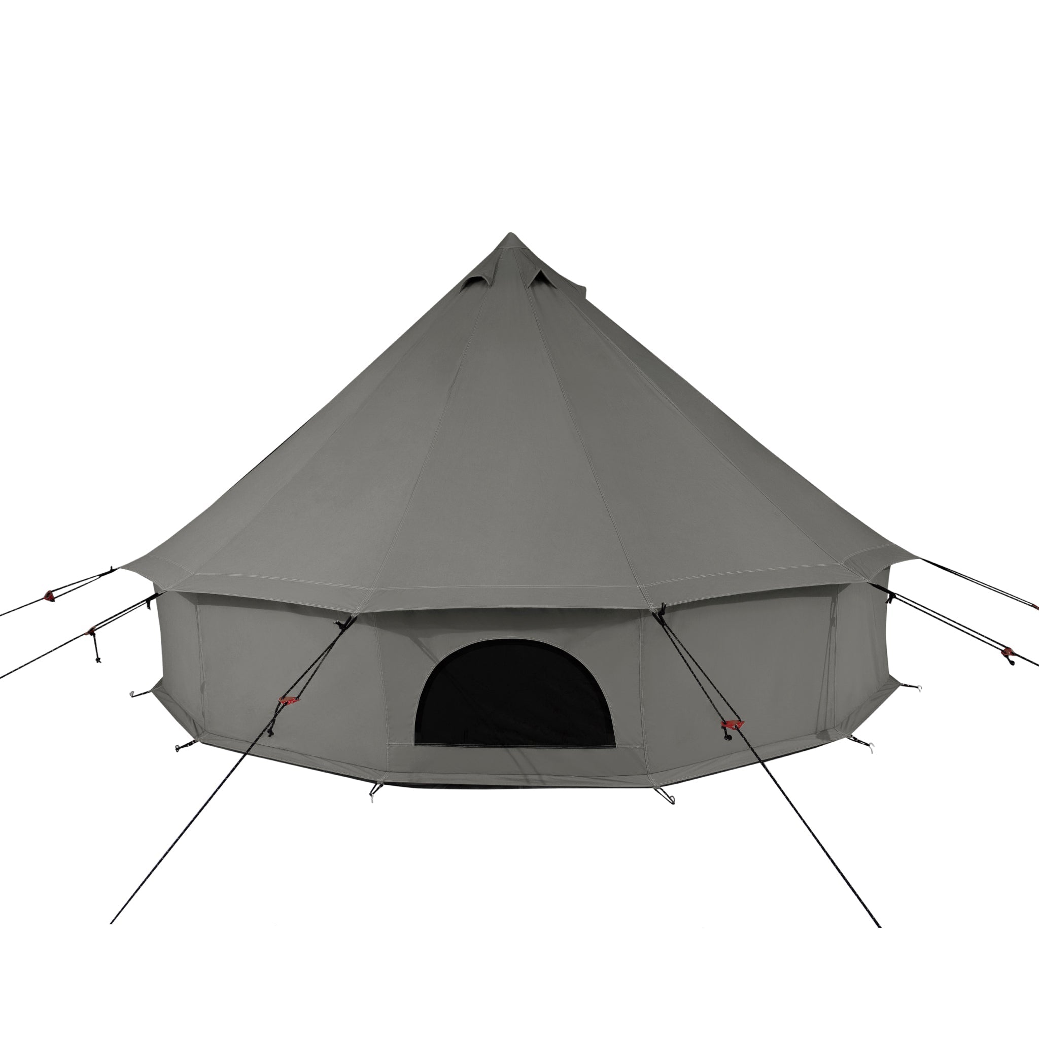 Regatta bell tent boulder grey rear view