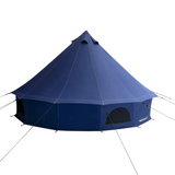 10' Regatta Bell Tent - Sapphire Blue rear view