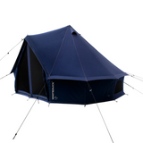 10' Regatta Bell Tent - Sapphire Blue with right side view