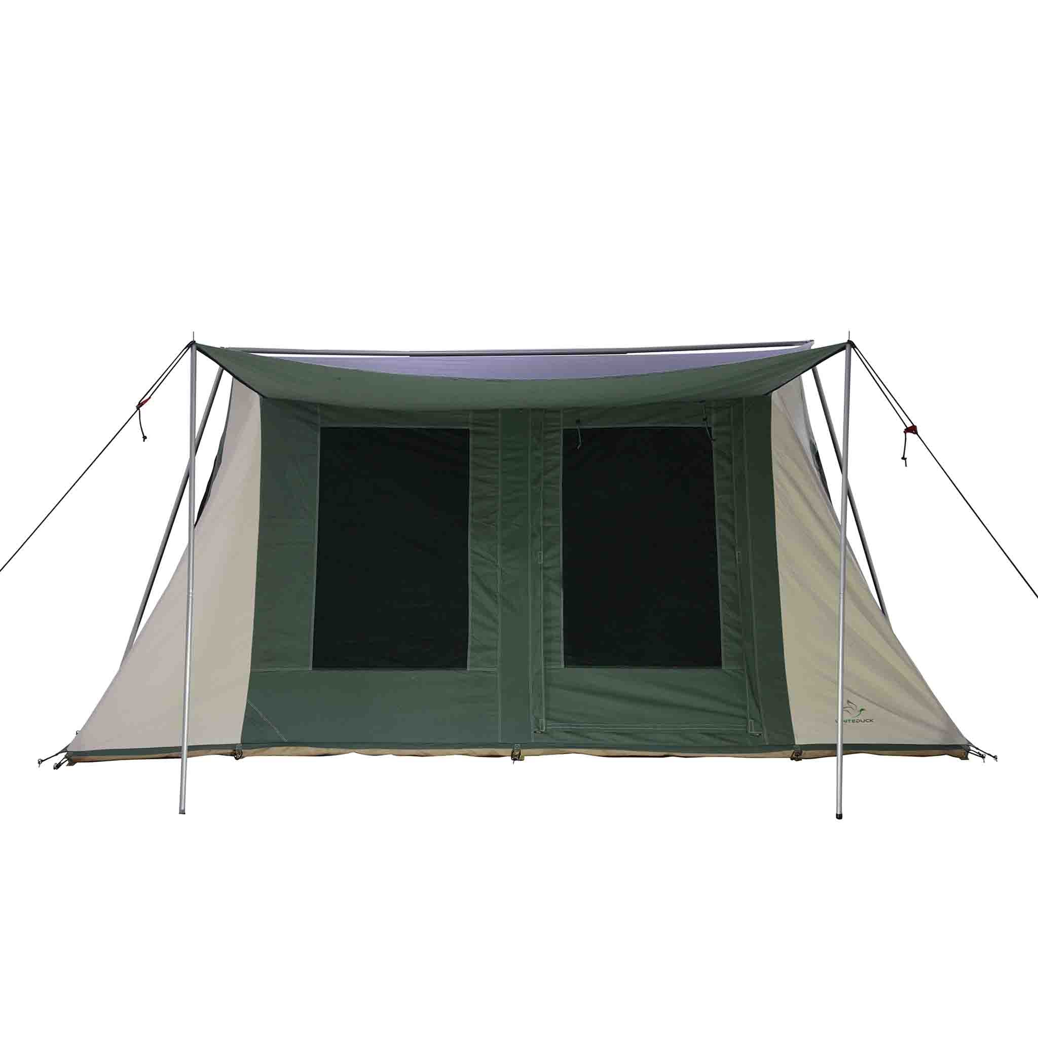 front view of prota canvas tent 10x14