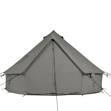 13 regatta bell tent boulder grey back view