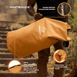 Hoplite Canvas Top Load Bag tan infographics