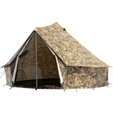 Regatta Bell Tent Realtree Edge front right side view with open mesh