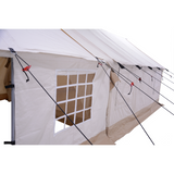 alpha wall tent canvas porch right side view