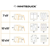 size chart of  prota canvas tents