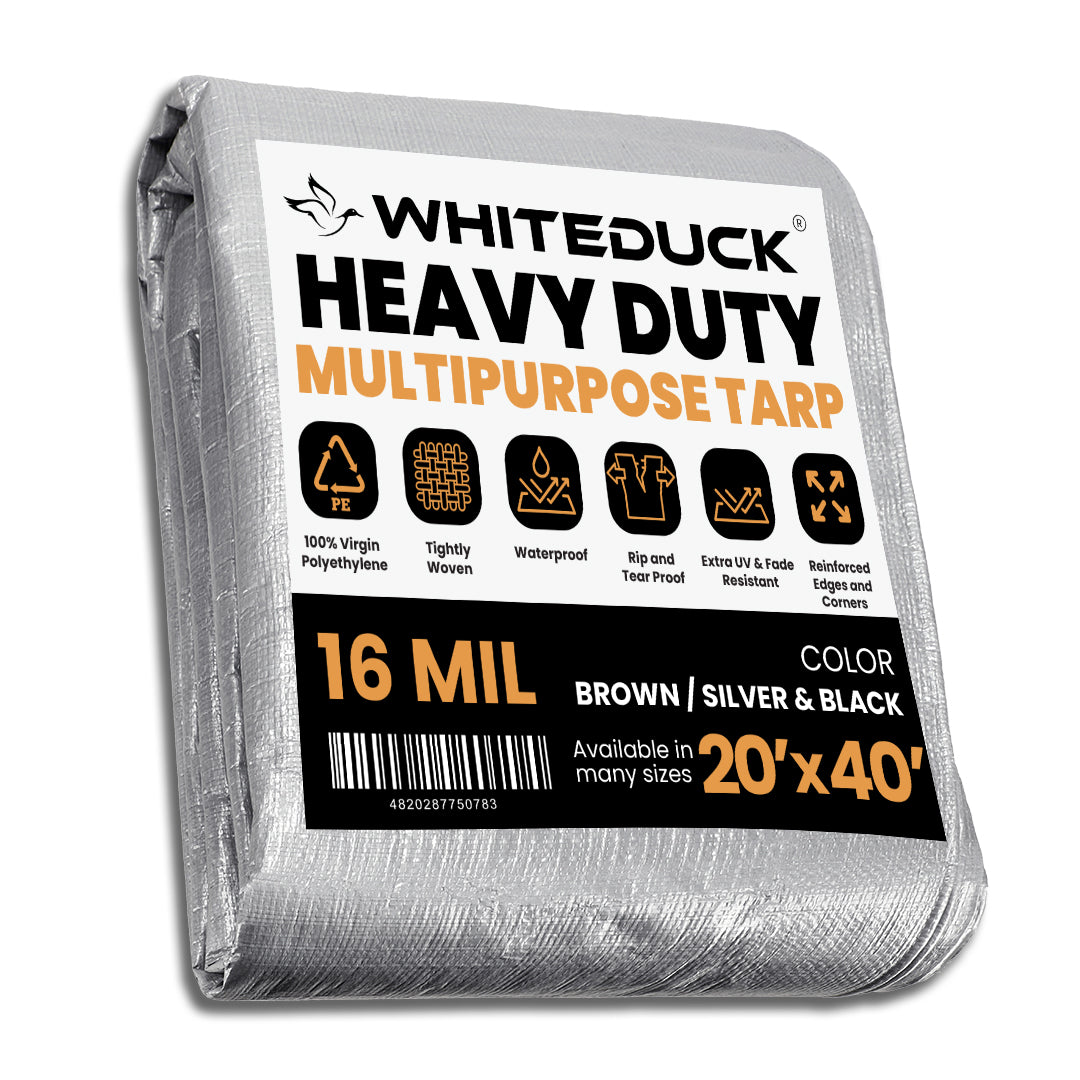 Super Heavy Duty Poly Tarp Cover Thick 16 Mil, 8 oz