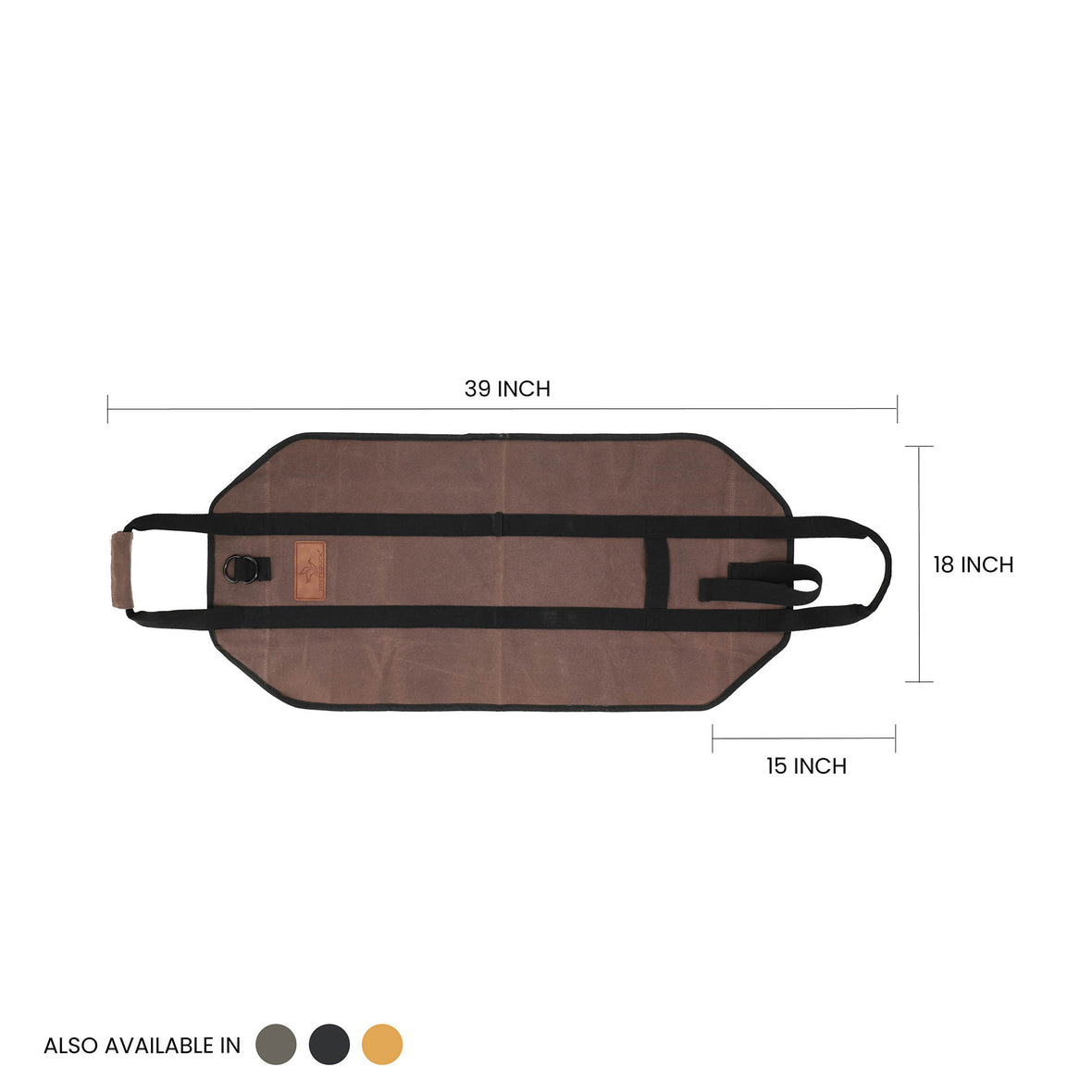 Porte-bûches de bois de chauffage en toile en forme de diamant 