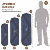 Hoplite Canvas Duffel Bag blue color size comparison