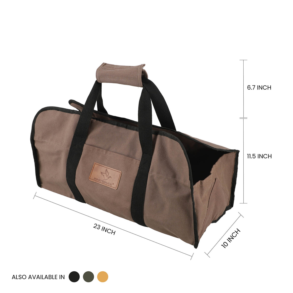 Tote Shape Canvas Firewood Log Carriers