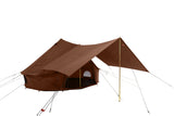 desert red bell tent awning main image